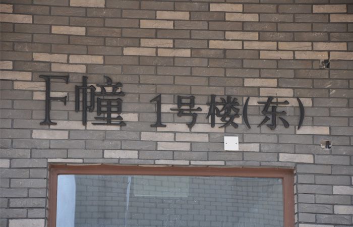 樓棟號立體字